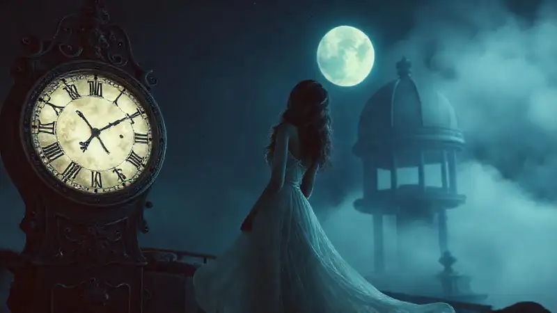 Una mujer serena en un sueño