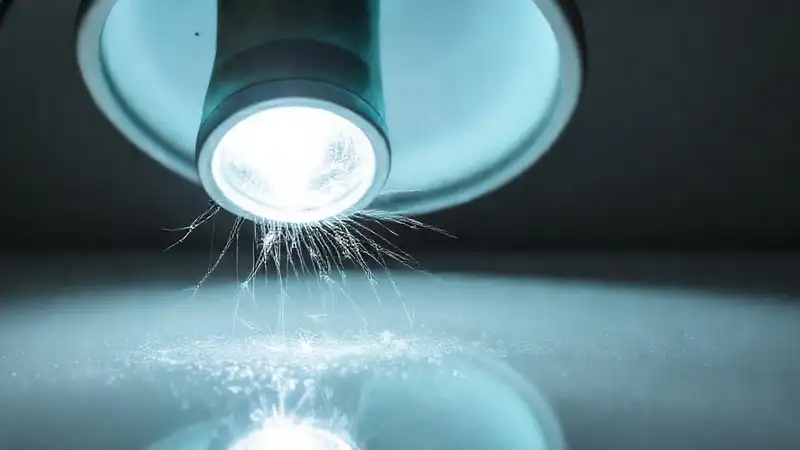 Limpieza profesional con luz brillante