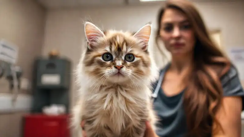 Un gato cariñoso preocupa a su dueño